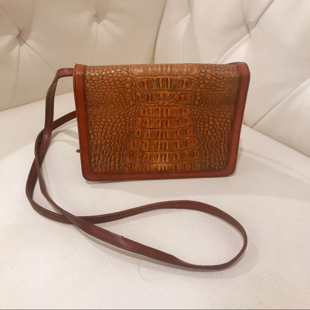 Brahmin Alligator Skin Crossbody Purse